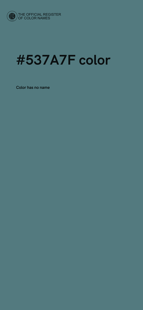 #537A7F color image