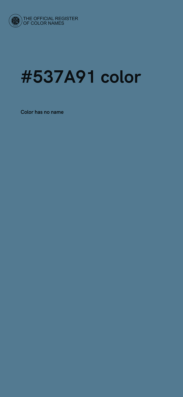 #537A91 color image