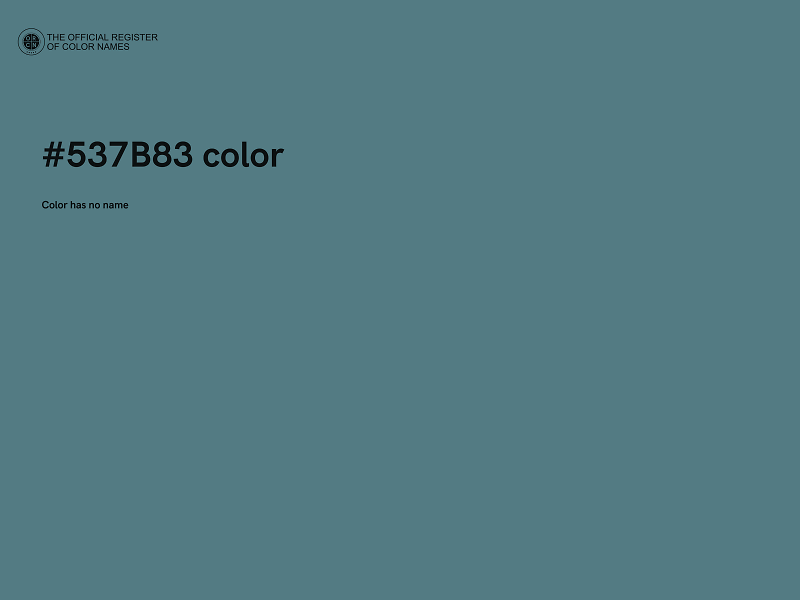 #537B83 color image