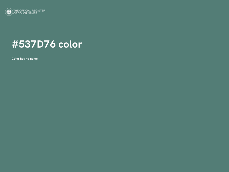 #537D76 color image