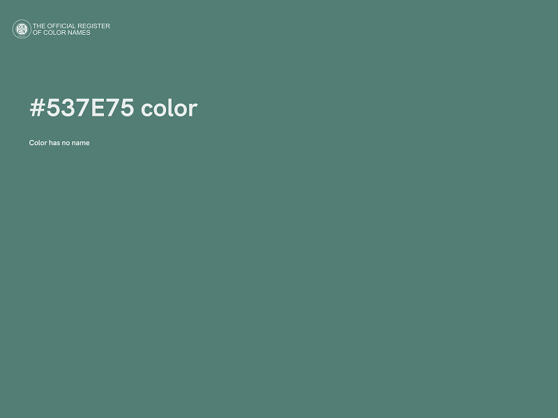 #537E75 color image