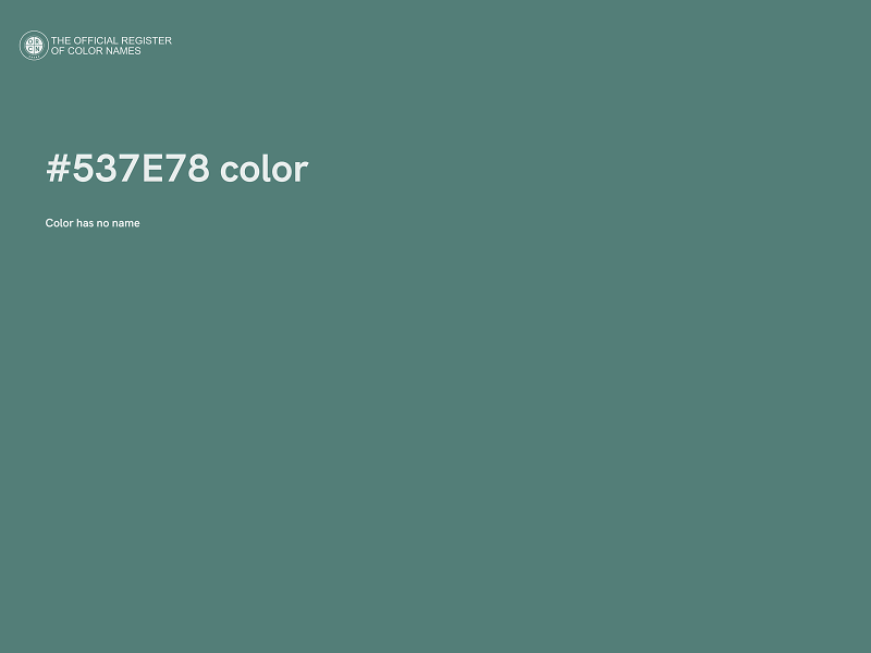 #537E78 color image