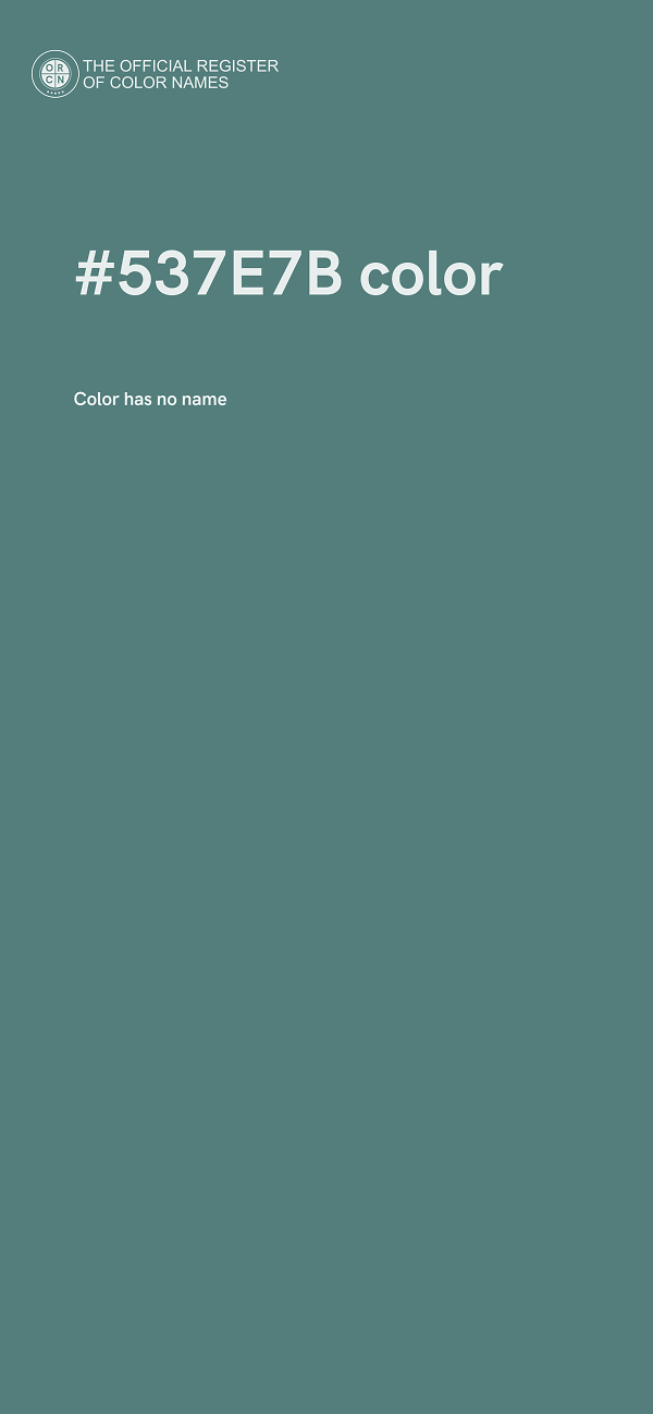 #537E7B color image