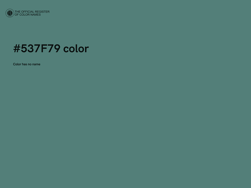 #537F79 color image