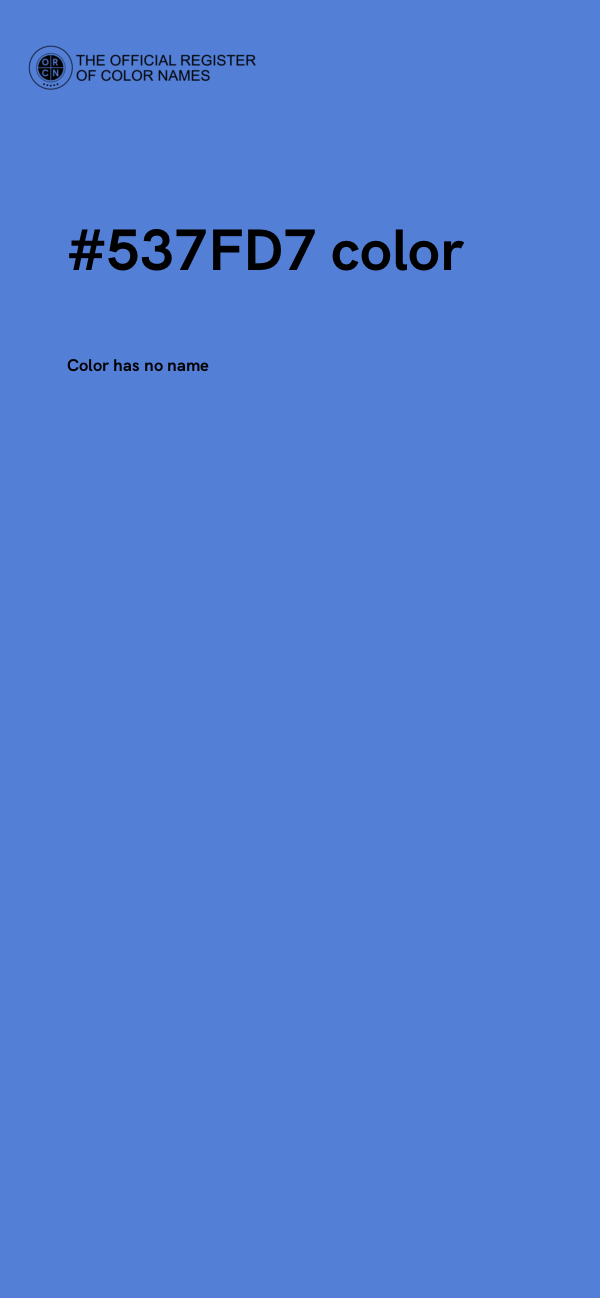 #537FD7 color image