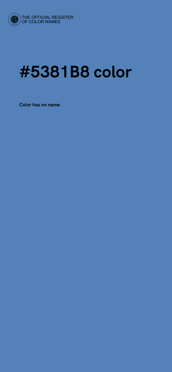 #5381B8 color image