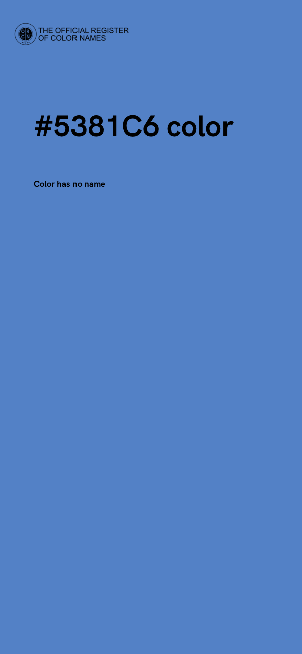 #5381C6 color image