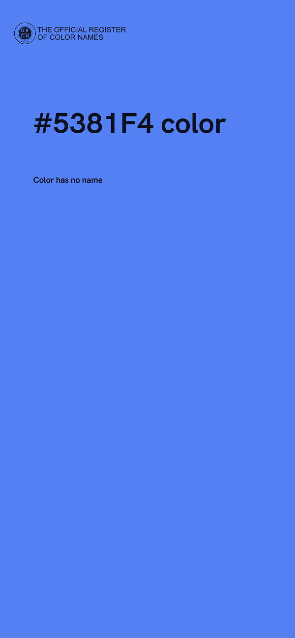 #5381F4 color image