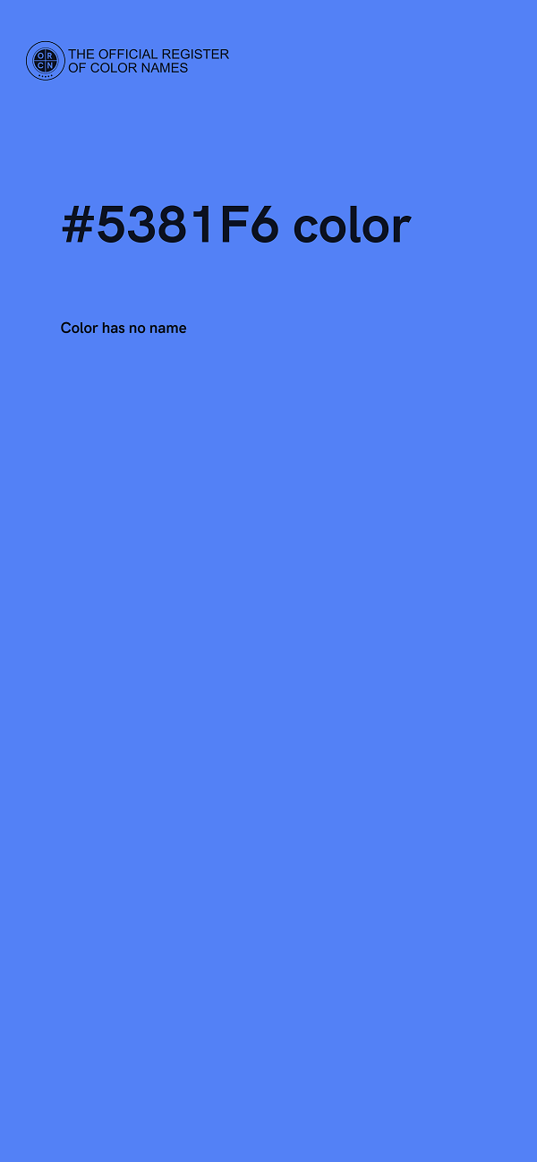 #5381F6 color image