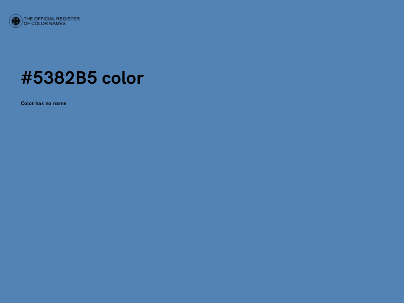 #5382B5 color image
