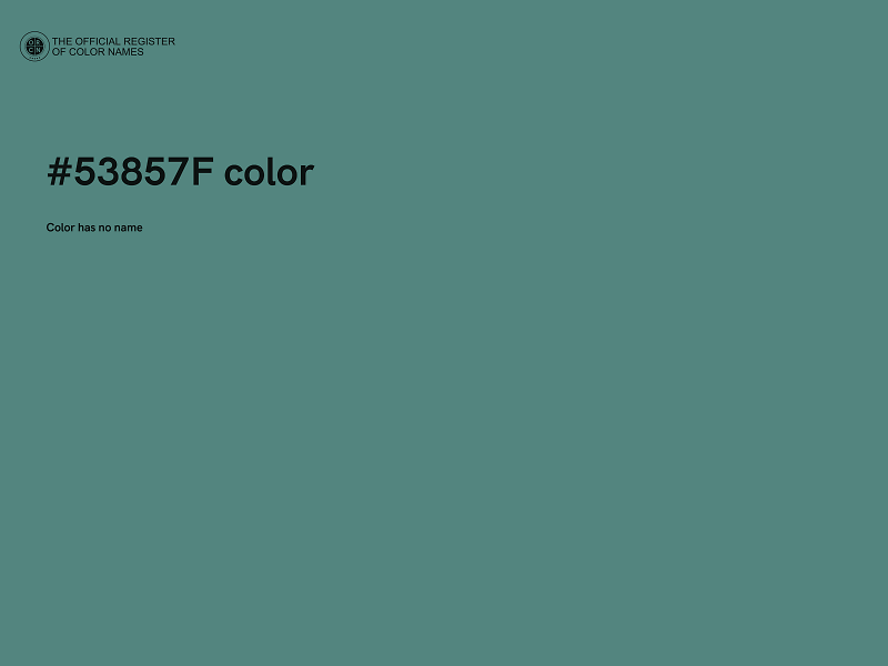 #53857F color image