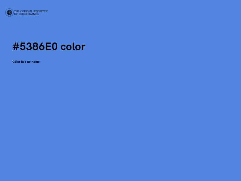 #5386E0 color image