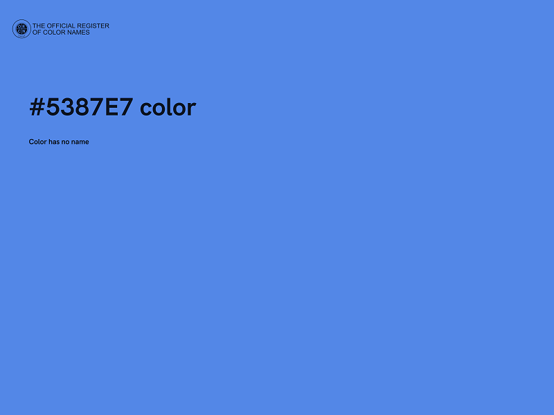 #5387E7 color image