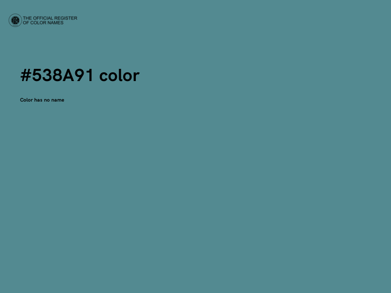 #538A91 color image