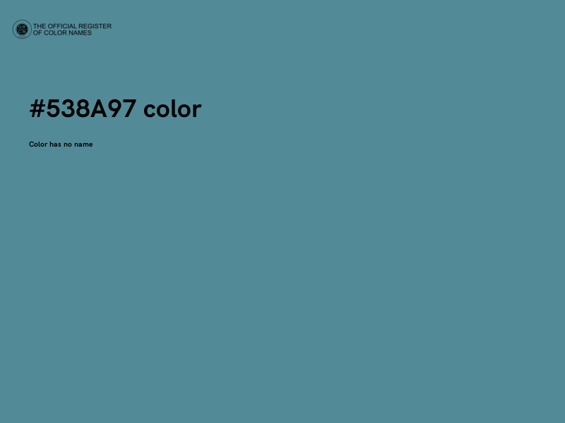 #538A97 color image