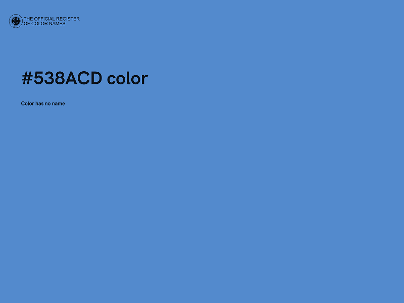 #538ACD color image