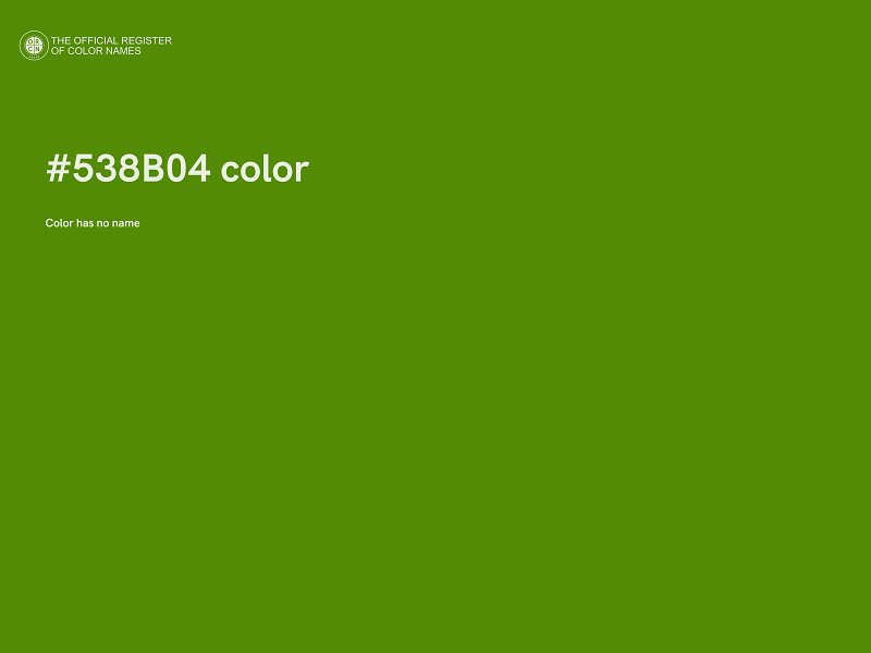 #538B04 color image