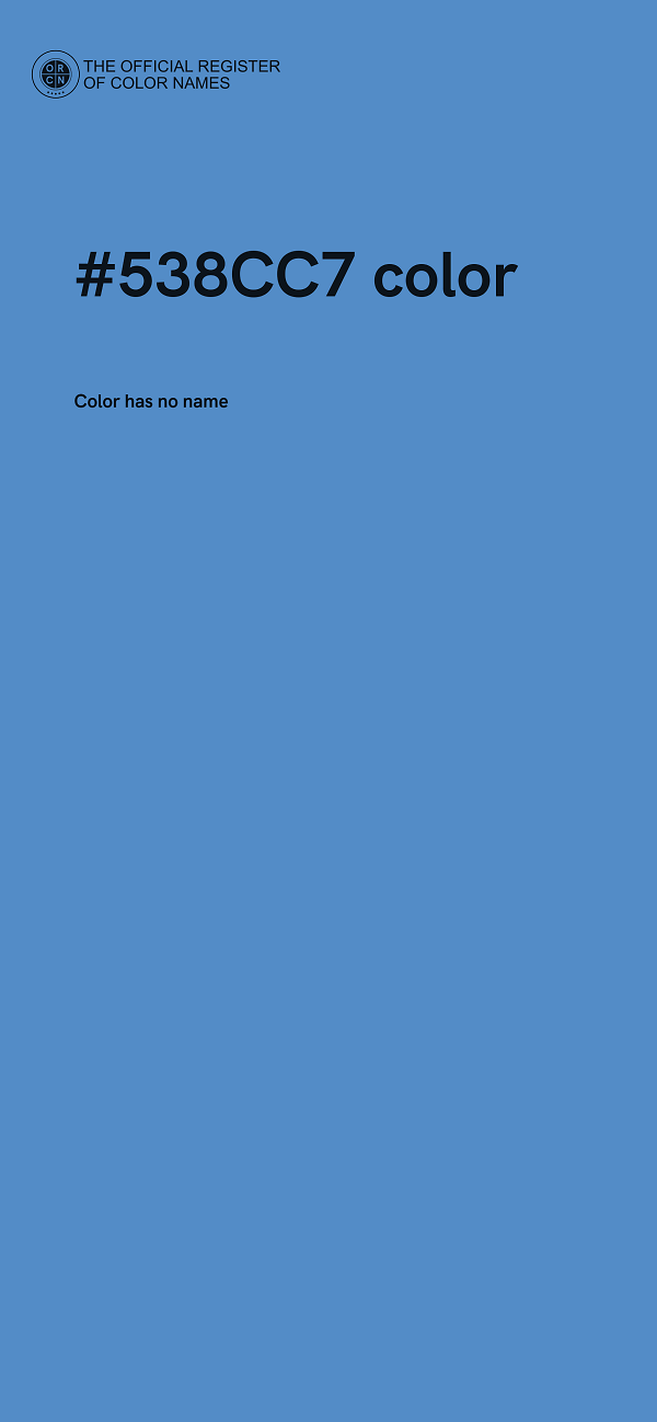 #538CC7 color image