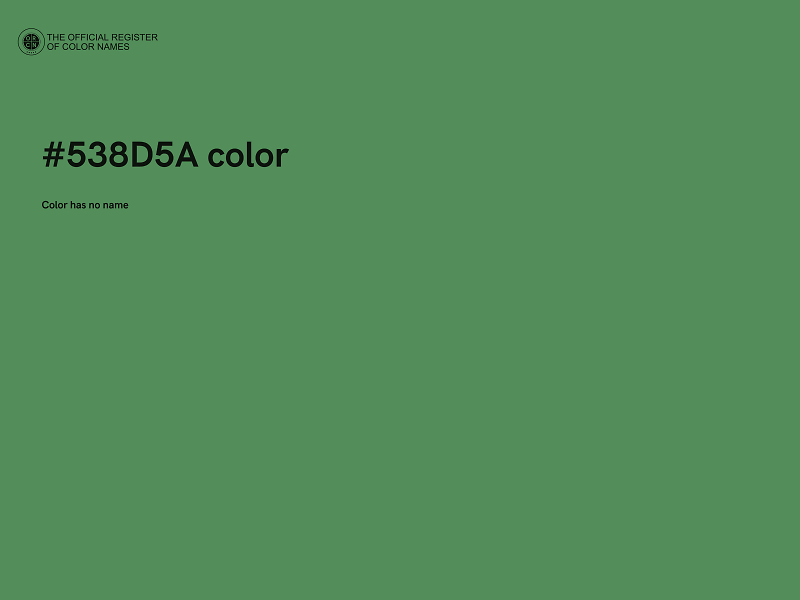 #538D5A color image