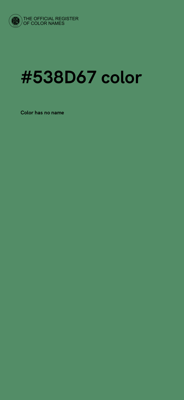 #538D67 color image