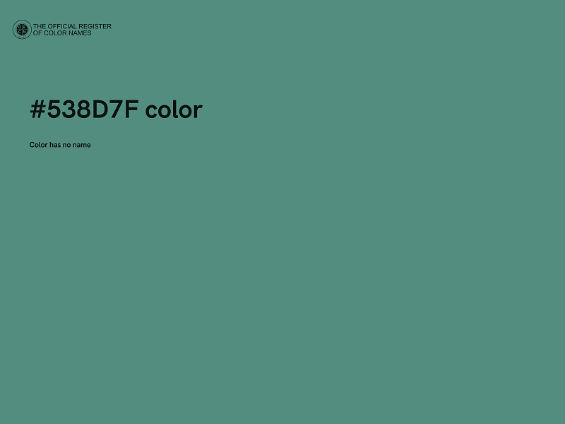 #538D7F color image