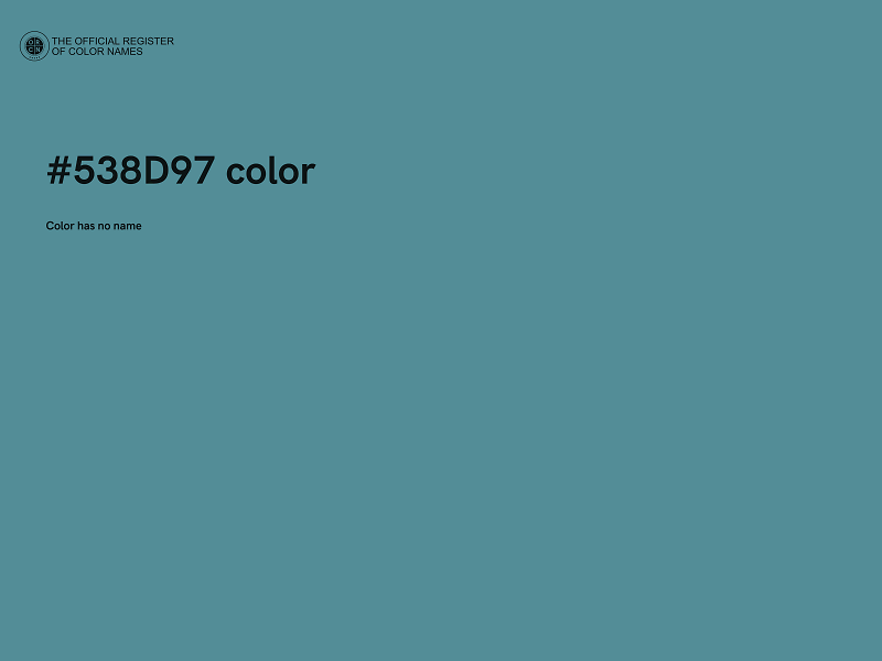 #538D97 color image