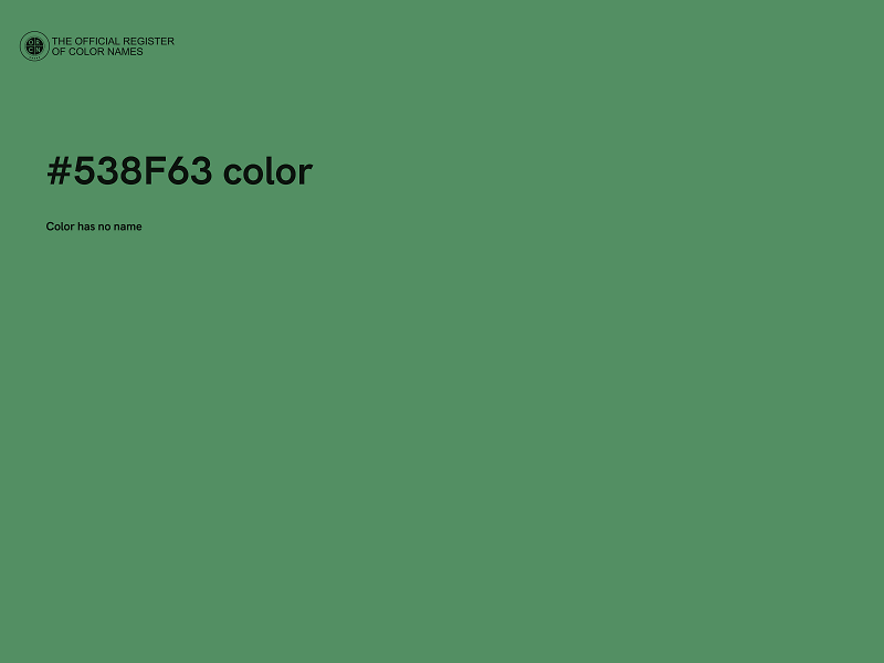#538F63 color image