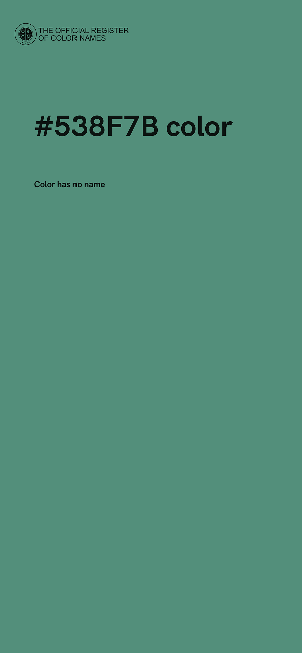 #538F7B color image