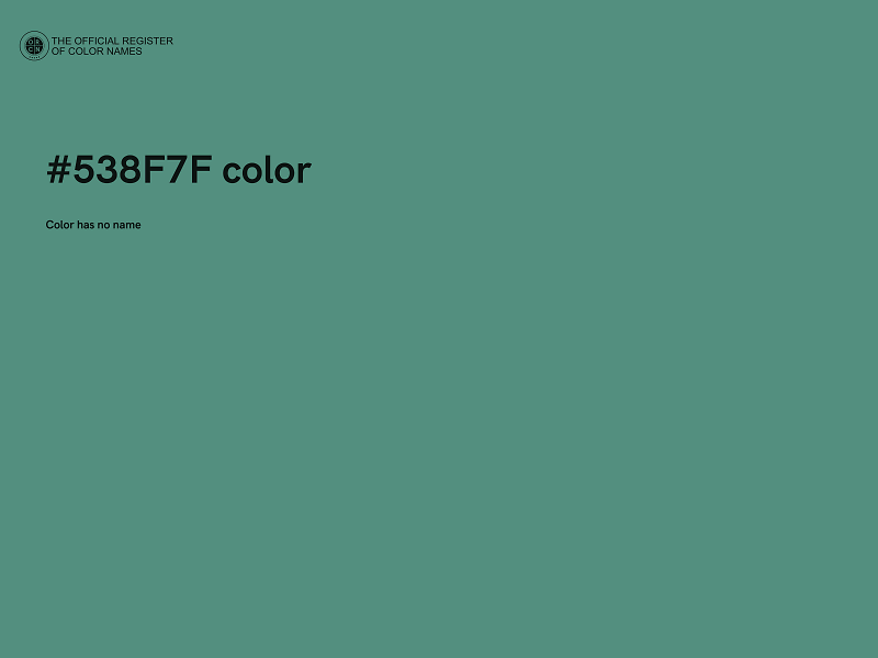 #538F7F color image