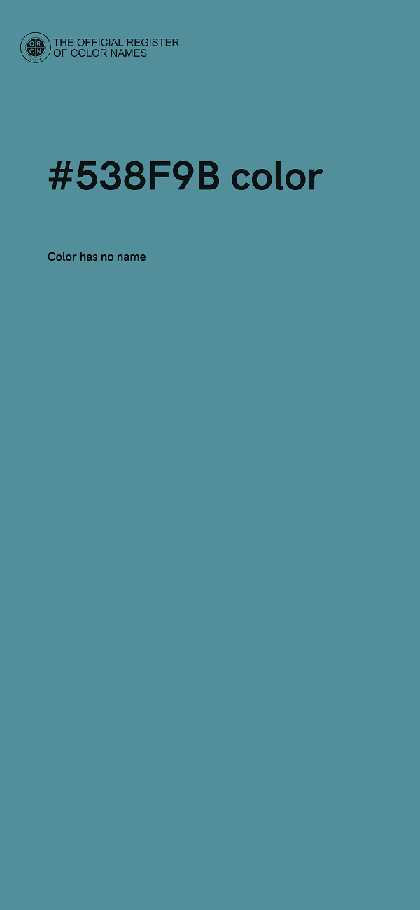 #538F9B color image