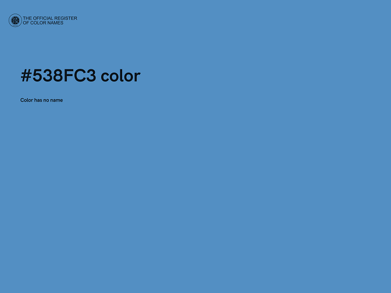 #538FC3 color image