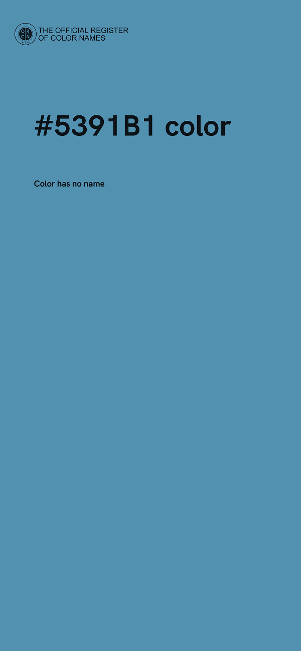 #5391B1 color image
