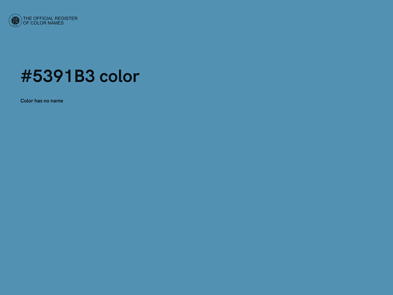 #5391B3 color image