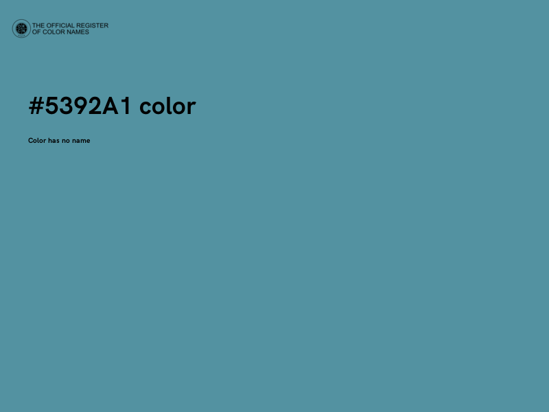#5392A1 color image