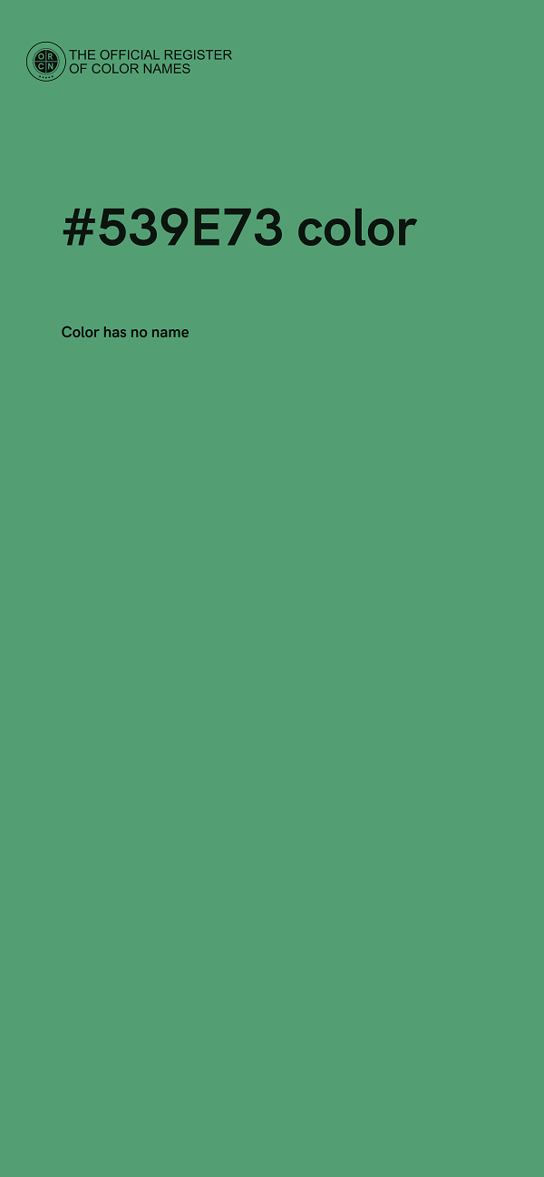 #539E73 color image