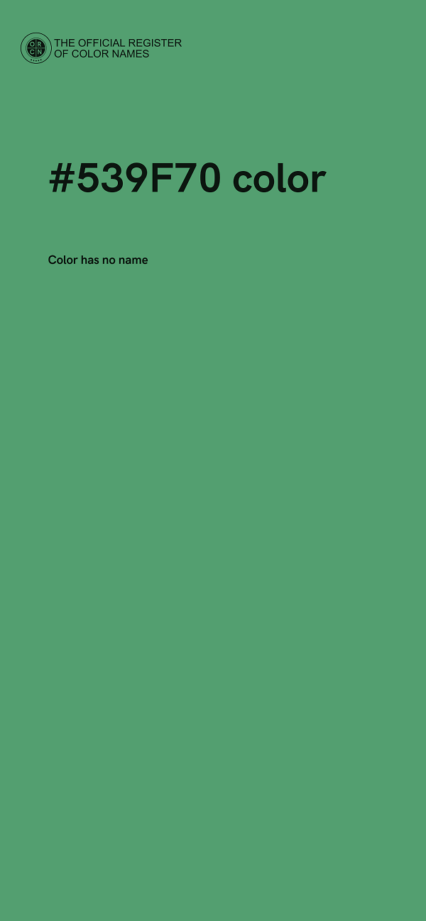 #539F70 color image