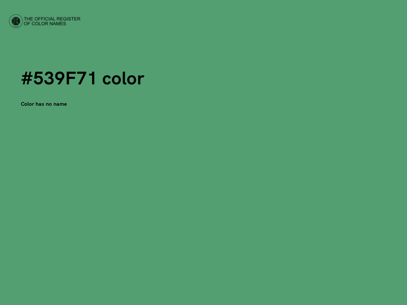 #539F71 color image