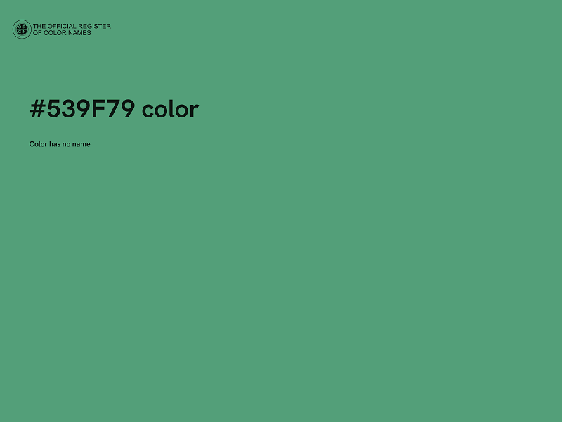 #539F79 color image