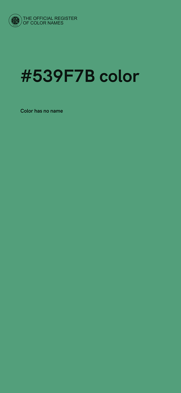 #539F7B color image