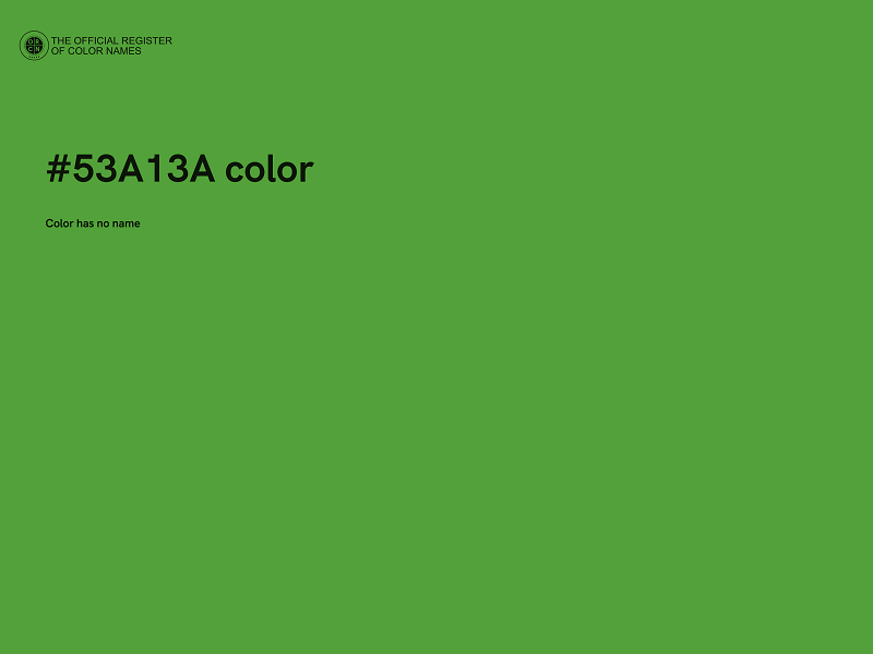 #53A13A color image