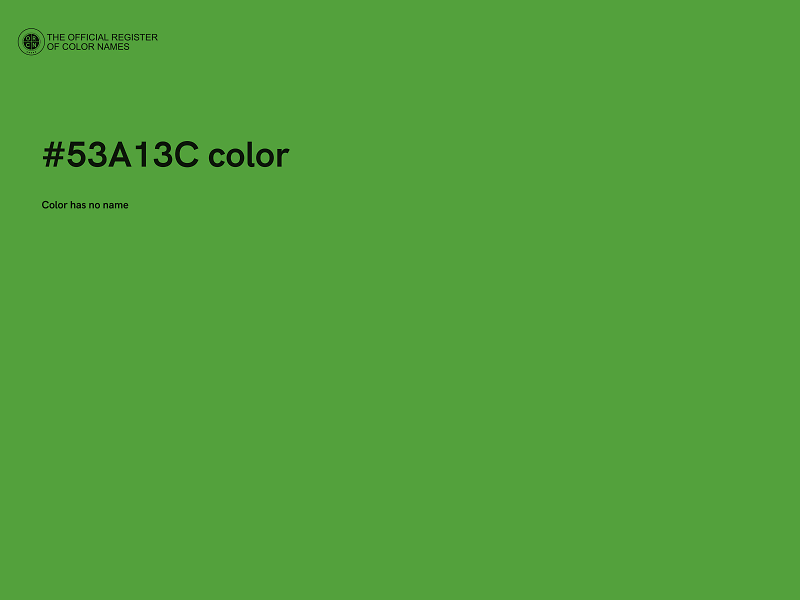 #53A13C color image