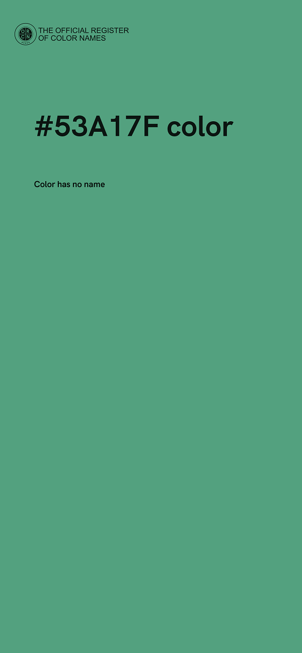 #53A17F color image