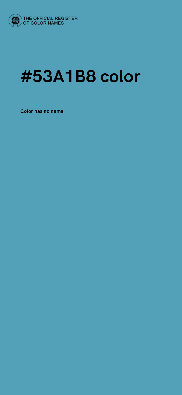 #53A1B8 color image