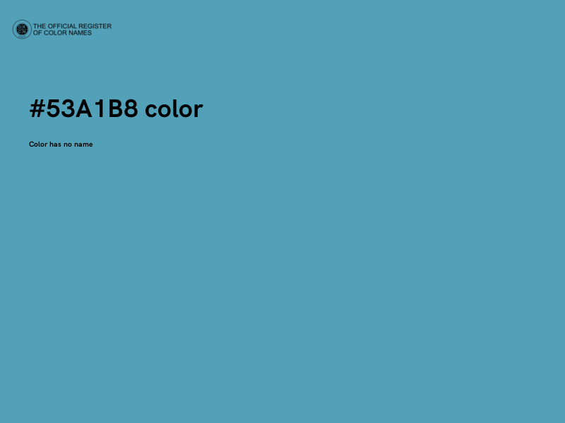 #53A1B8 color image