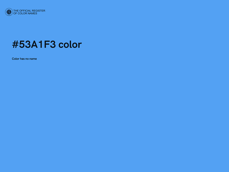 #53A1F3 color image