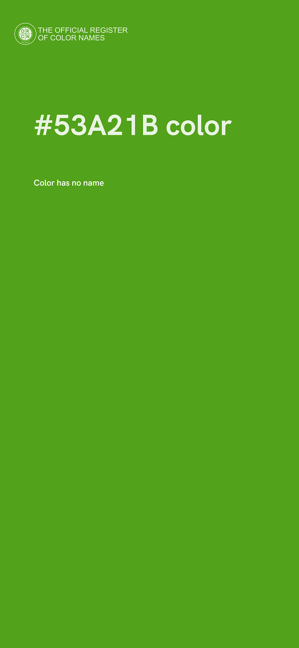 #53A21B color image