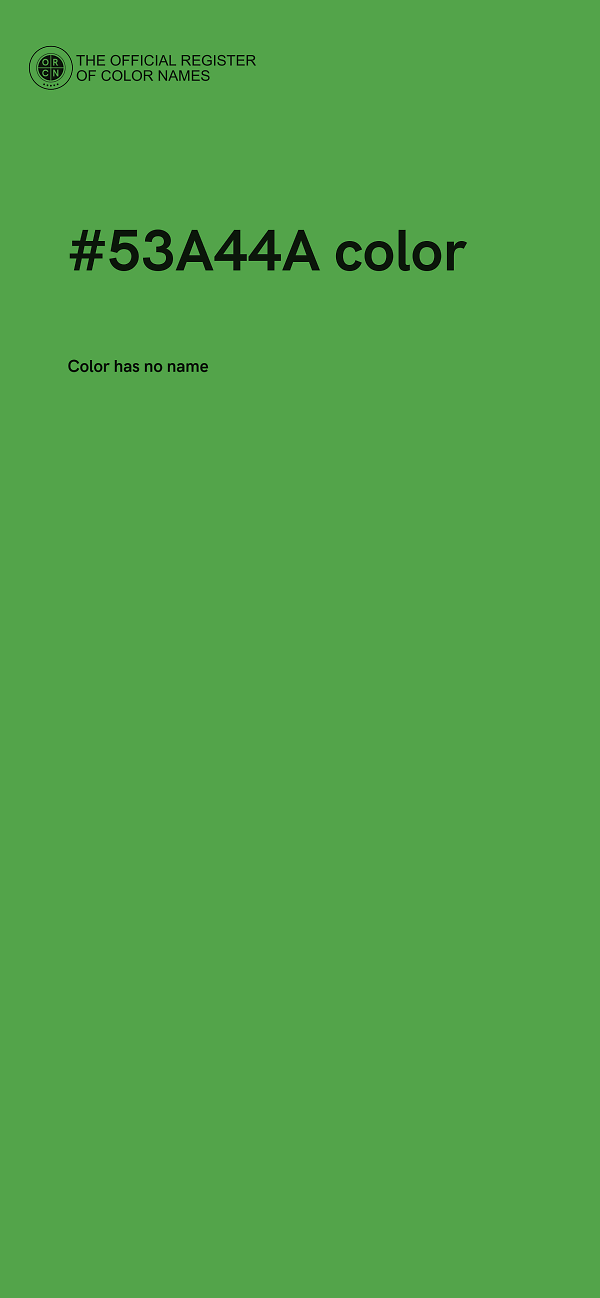 #53A44A color image