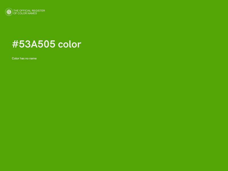 #53A505 color image