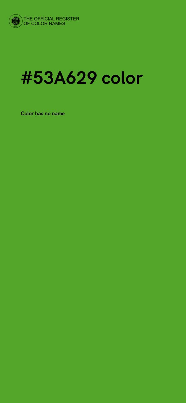 #53A629 color image