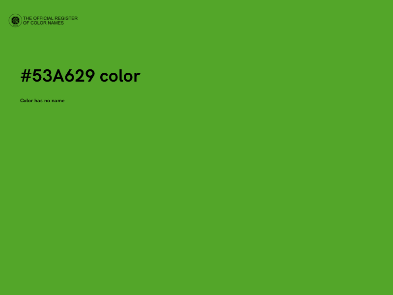 #53A629 color image